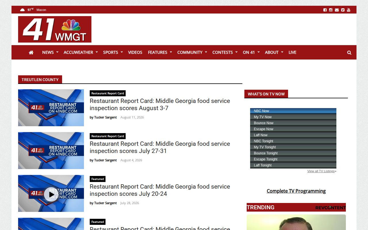 41NBC Treutlen County news page for event-driven arrest coverage